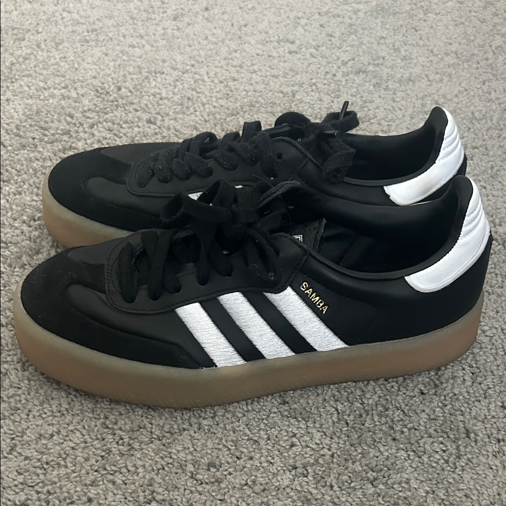 Adidas Samba Black and White Sneakers - Picture 2 of 6